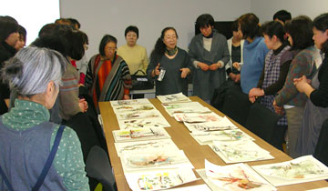 日本フラワーデザイナー協会 青森県支部 フローラルコラージュ講習会（2013年1月）